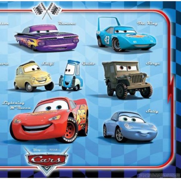 *SOLD* Disney Pixar Cars Grid Chart Movie Poster - Picture 4 of 5